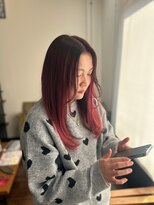 ヘアーワークス ボナ(HAIR WORKS bona.)&nbsp;個性が引き立つグラデーションカラー ブリーチオンカラー