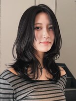 ジアン テラス(GIEN TERRASSE)&nbsp;レイヤーカットハッシュカットフェイスレイヤー韓国ヘア@岸本