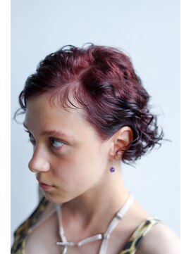 アンドスタイル(&style) ブリーチなしダブルカラー　葡萄色　ラベンダーカラー