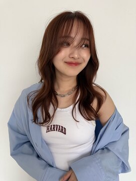 ハニー 町田(HONEY) レイヤーカット/小顔レイヤー/ブラウンカラー/髪質改善