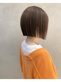 髪質改善カラー/髪質改善ストレート/切りっぱなしボブ