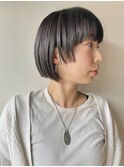 20代30代40代暗髪姫カットボブ
