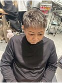 ホワイトメッシュ/ツイスト/ツイスパ/パーマ/メンズ/眉毛