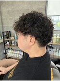 メンズパーマ×ショートマッシュ