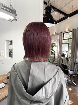 ニル(NiL) 外ハネボブ×ピンクブラウン