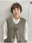 マッシュ　ショート　ウルフパーマ