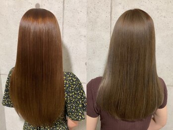 リソラ 池袋(LiSora)の写真/クセ・広がりをリセット。朝の準備が驚くほど楽になる、ダメージレスな施術で毛先まで潤う艶髪に*[池袋]