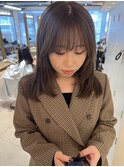 ブリーチなしグレージュカラー