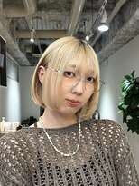 hyon myon/RISEbyREVO 綾瀬店【ヒョンミョン】&nbsp;ハッシュカット/デザインカラー/グレージュ[綾瀬駅/韓国ヘア]