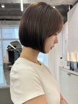 ベイルーム(BAYROOM by HONEY omotesando) 内巻きボブ/タイトボブ/パープルベージュ/透明感カラー