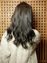序 by coma academy salon&nbsp;【序中野】暗髪ツヤ感ウェーブロング