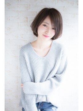 アナザヘアー なんば 高島屋前店(ANAZA hair) スタイリッシュBOB大人可愛い20代30代40代前下がりショートボブ