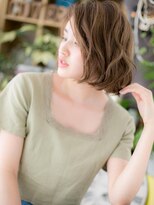 カバーヘア ブリス 上尾西口店(COVER HAIR bliss)&nbsp;抜け感アシンメトリー大人ボブゆるふわミディアムa