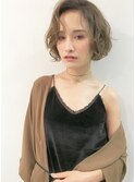 柔らかパーマのニュアンスボブ