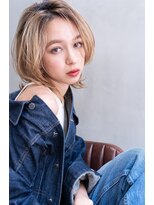 シエナ 渋谷(Siena) siena 外国人風レイヤーボブxブロンドスタイル