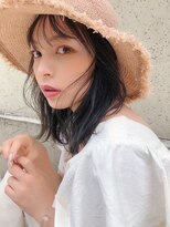 ジゼル(GiseL)&nbsp;Summer Style　ワンホンヘア/韓国風/ブルーブラック