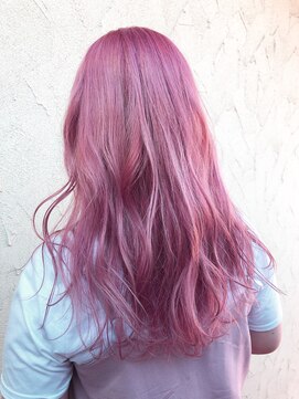 リー ヴィータ 上新庄(Lee Vita) ピーチベージュ×大人かわいいヘア