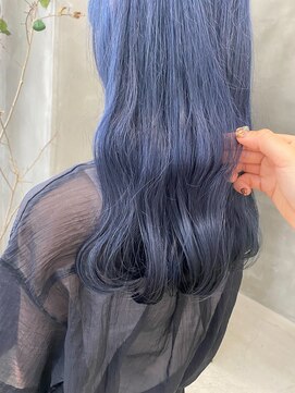 テトヘアー(teto hair) ネイビー ネイビーブルー 青 暗髪 ブルーブラックディープブルー