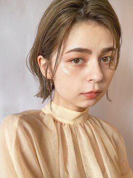 パーク(PARK) 【PARK】オリーブベージュ×セミウェットボブ