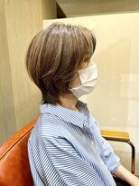 ソラーナバイマニスオブヘアー(SOLANA by Manis of hair)&nbsp;育てるハイライト大人ウルフショート