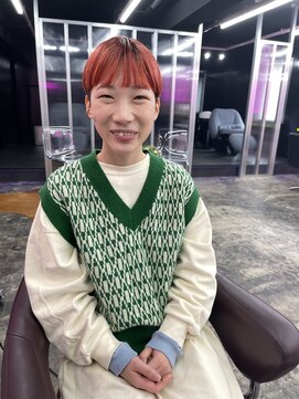 キジ(KIJI) ベリーショート×オレンジ