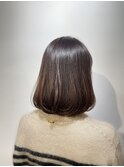 ミルクチョコレートボブ×髪質改善トリートメント