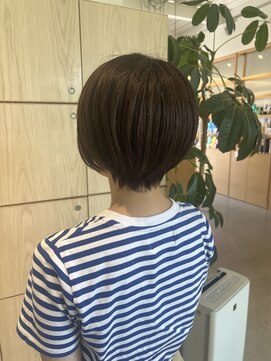 アドラーブル 万代店 (adorable) 20代30代大人可愛い小顔ショートボブ前下がりショートハイライト