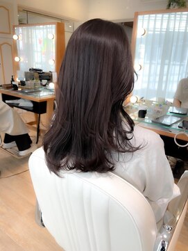 ネオリーブ チロル 横浜西口店(Neolive CiroL.) 暗髪　髪質改善カラーラベンダーベージュ