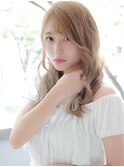 《前地 麻衣》透明感のある 大人可愛いゆるふわセミロング