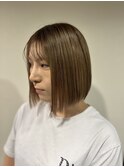 切りっぱなしボブ