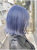 ネイビーカラー×ボブ