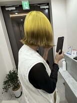 ユウル 横浜(juhl.)&nbsp;デザインカラー/ツートンカラー/ケアブリーチ/ブリーチ/外ハネ