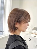 イメチェンミニボブミルクティーベージュ【suiw】昭和町/天王寺