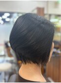 絶壁解消/ひし形/くびれ/斜めバング/60代50代40代/ミセスヘア7A