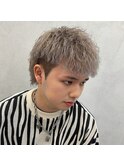 ブリーチパーマ×ブロンドシルバー