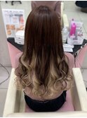 【エクステ】インナーカラー/ブラウンカラー/エクステ専門店大阪
