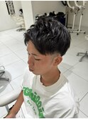 ナチュラルフェード　アップバングショート