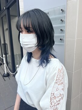 アソビセカンド 原宿(ASOBI 2nd) ウルフカット グラデーションカラー ブルージュ