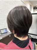 ウッディブラウンカラー×ショートウルフ