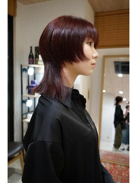 ミューズ バイ ケンジ(MUSE by KENJE) レイヤーカット/ブリーチなしダブルカラー/レッドカラー