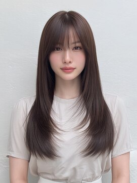 シュガーアンドソルト(SUGAR&SALT) シルキーブラウン×ストレートロングのKビューティモード