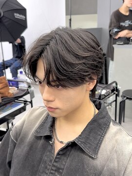 オーバル バイ アピッシュ(OVARL by apish) パーマ落とし毛流れリバースパーマフェザーニュアンスパーマ