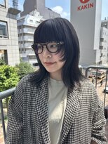 ファースト 仙台店(first)&nbsp;オリーブグレージュ×顔周りレイヤー