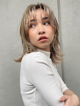 リベルタ 下北沢(liberta) ホワイティーブロンド×ニュアンスウルフ