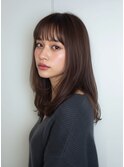 着物ヘア/大人ガーリー/ダークアッシュ/似合わせカット/水戸