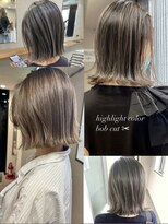 クリーム 大宮(CREAM)&nbsp;ハイライトカラーとボブ