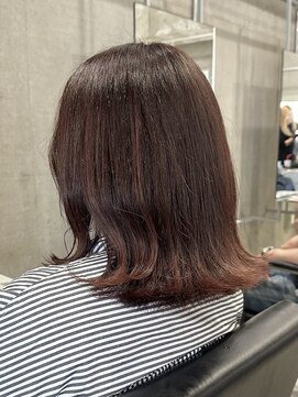 ラック(LUCK) ピンクブラウン／船橋/くすみベージュ/細めハイライト