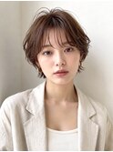【NOA】ニュアンスパーマ大人可愛いくびれショートボブ
