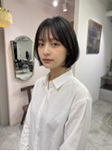 グレージュショート裾カラーベリーショートラベンダーグレージュ