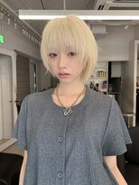ペレ 原宿(PELE)&nbsp;ワンホンレイヤー/ミルクティーブロンド/ダークブルー/原宿